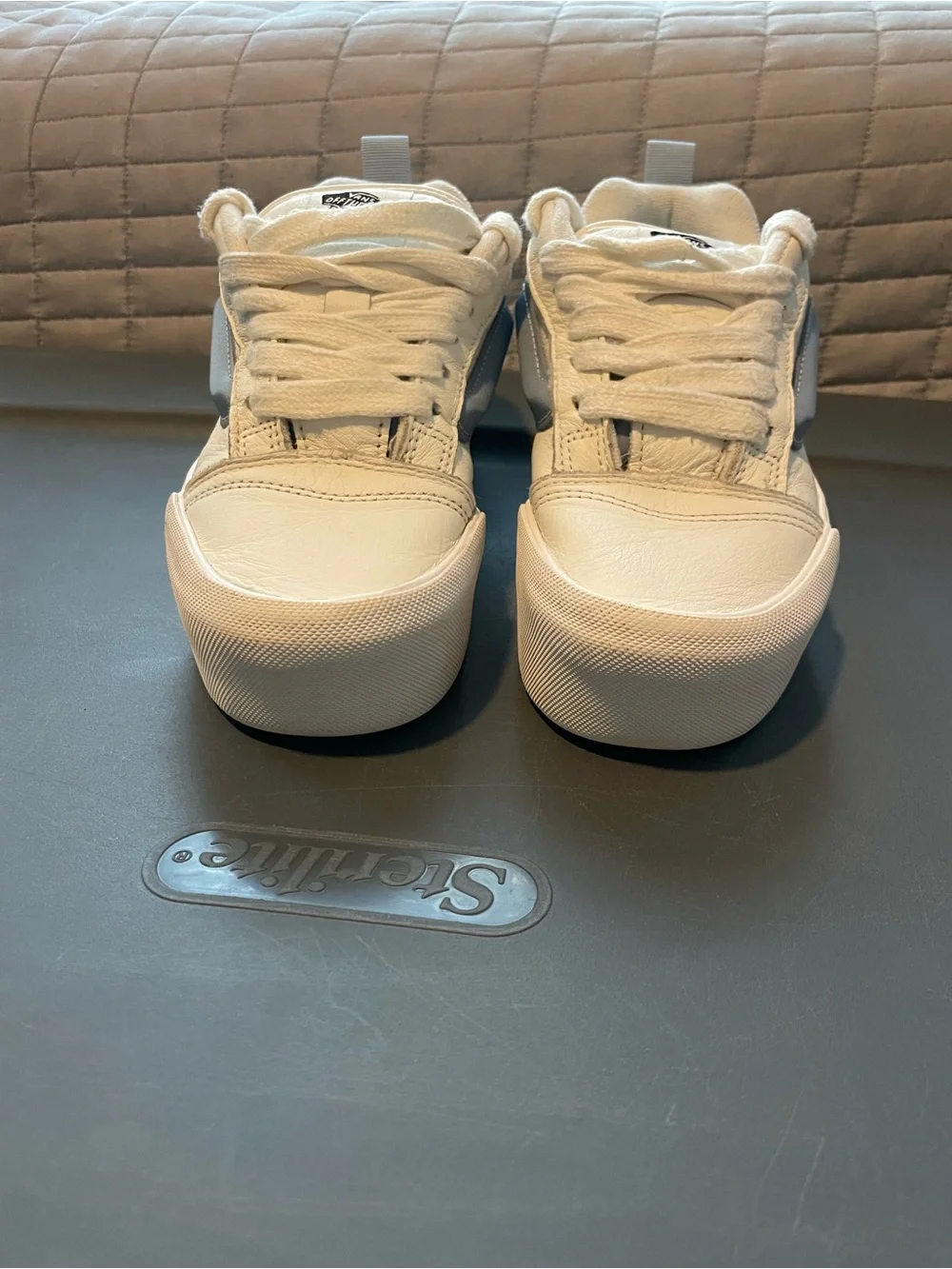 Vans Kids White Low-Top Skate Sneakers
